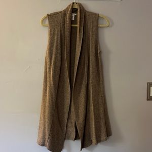 Max Studio open front sweater vest